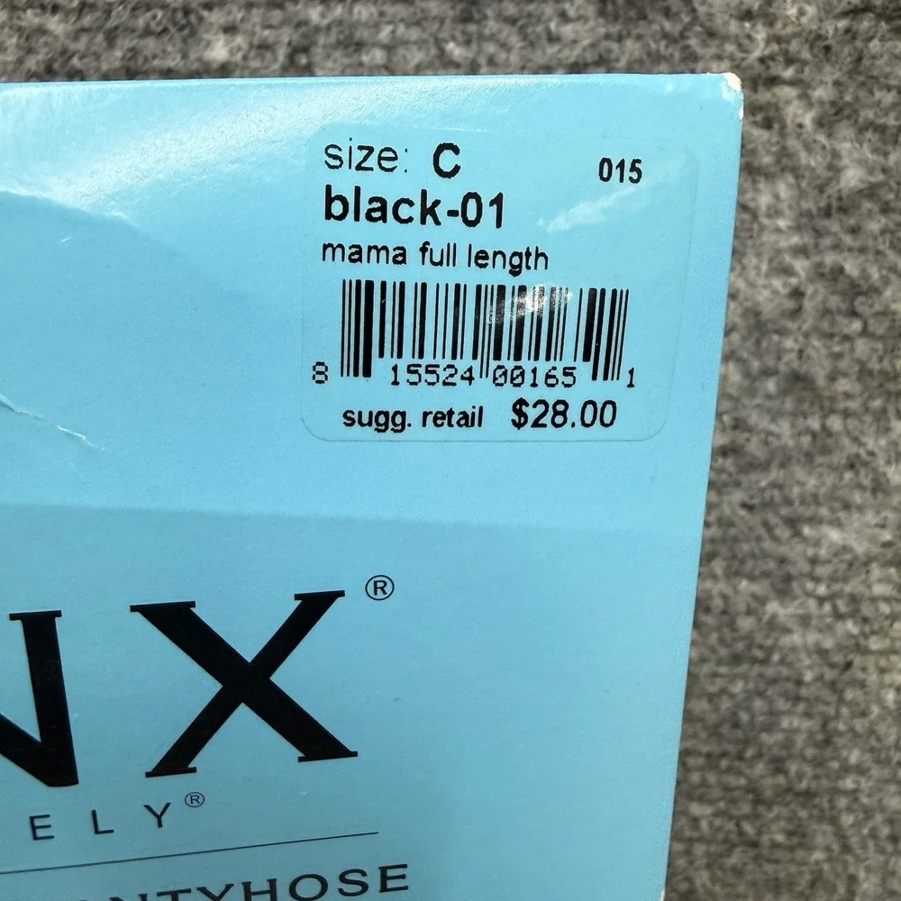 Mama Spanx by Sara Blakely Maternity full length pantyhose size C Black-01